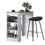Hanah Home Mesa de Cocina Escandinava Nogal y Blanco